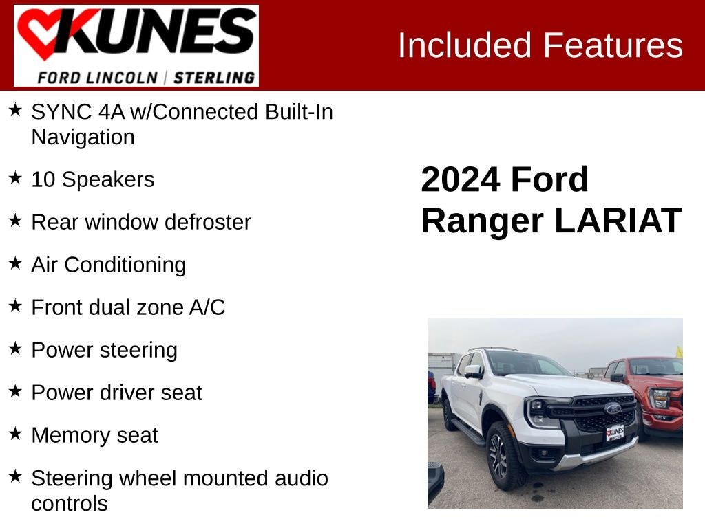 Used 2024 Ford Ranger Lariat Truck