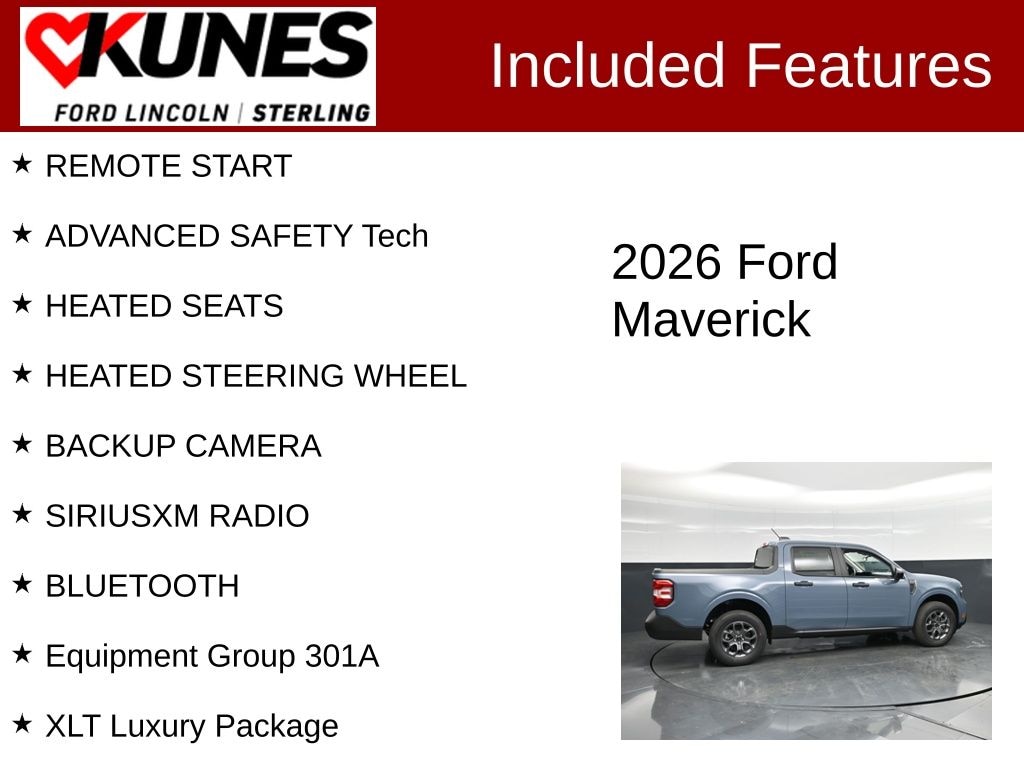 New 2026 Ford Maverick XLT Truck SuperCrew