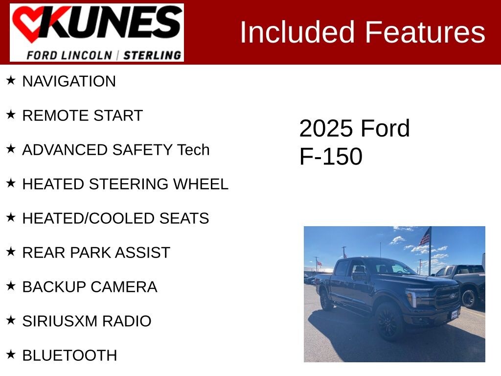 New 2025 Ford F-150 Lariat Truck SuperCrew Cab