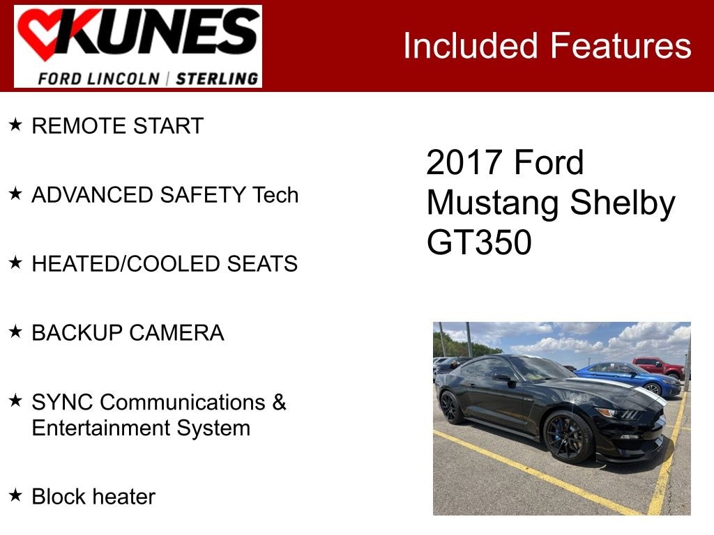 Used 2017 Ford Mustang Shelby GT350 Coupe
