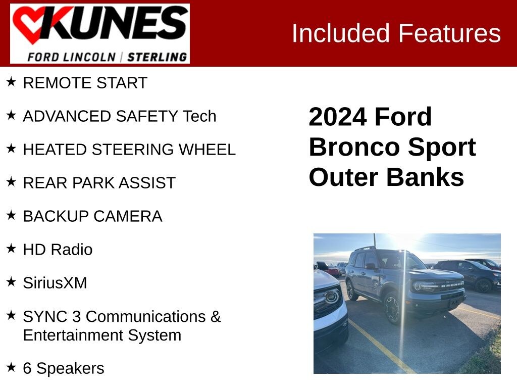 Used 2024 Ford Bronco Sport Outer Banks SUV