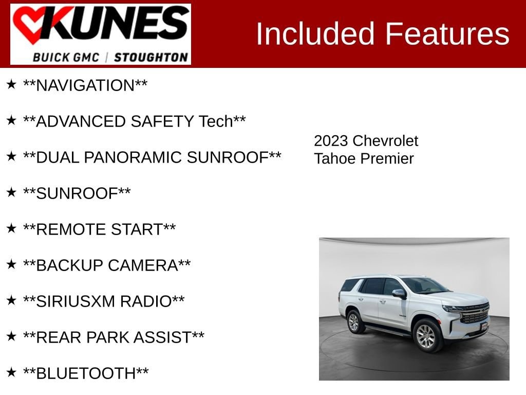 Used 2023 Chevrolet Tahoe Premier SUV