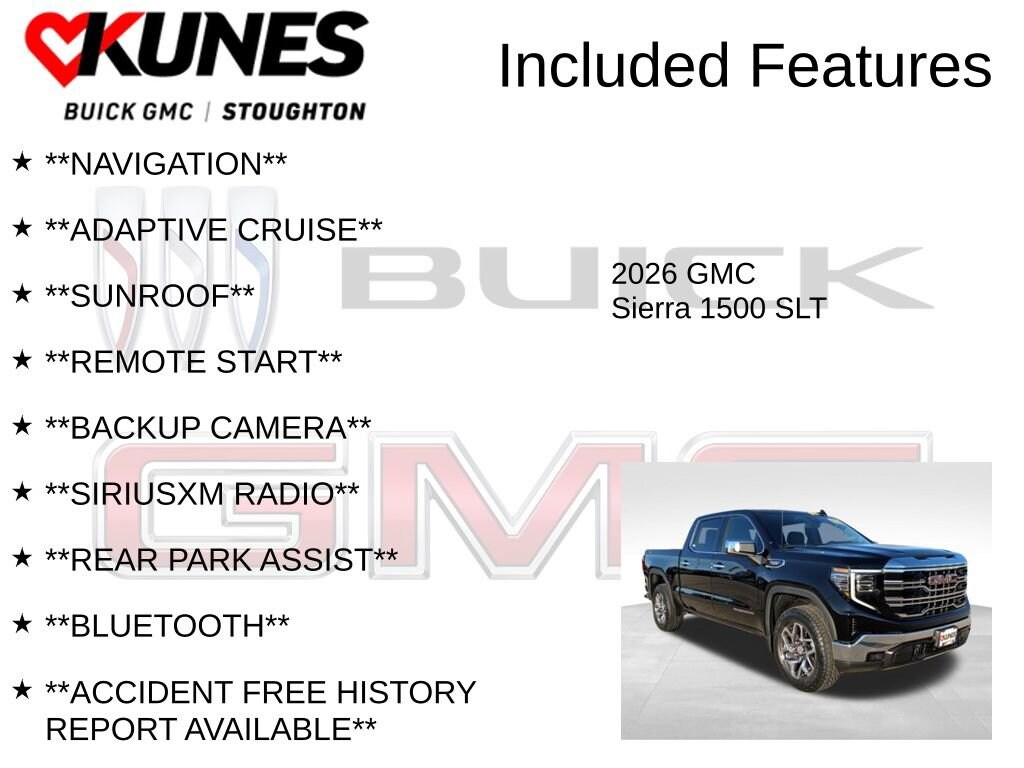 New 2026 GMC Sierra 1500 SLT Truck