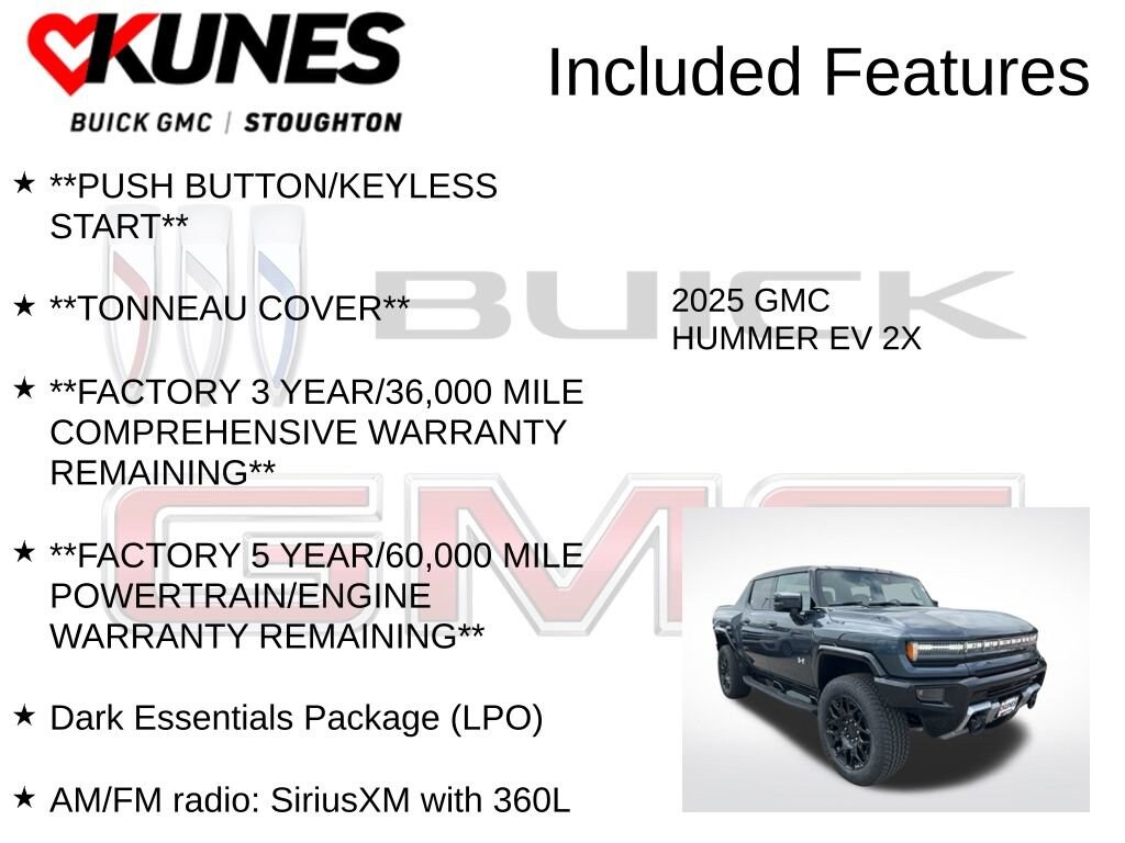 New 2025 GMC HUMMER EV Pickup 2X Truck