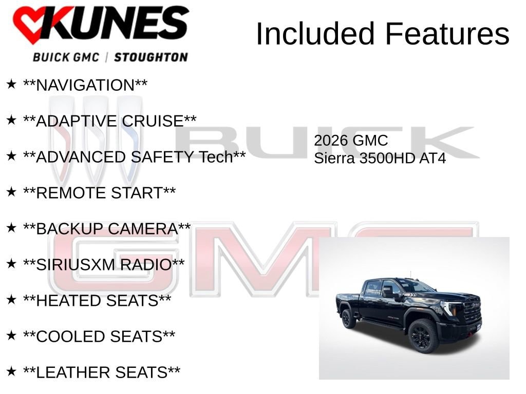 New 2026 GMC Sierra 3500 HD AT4 Truck
