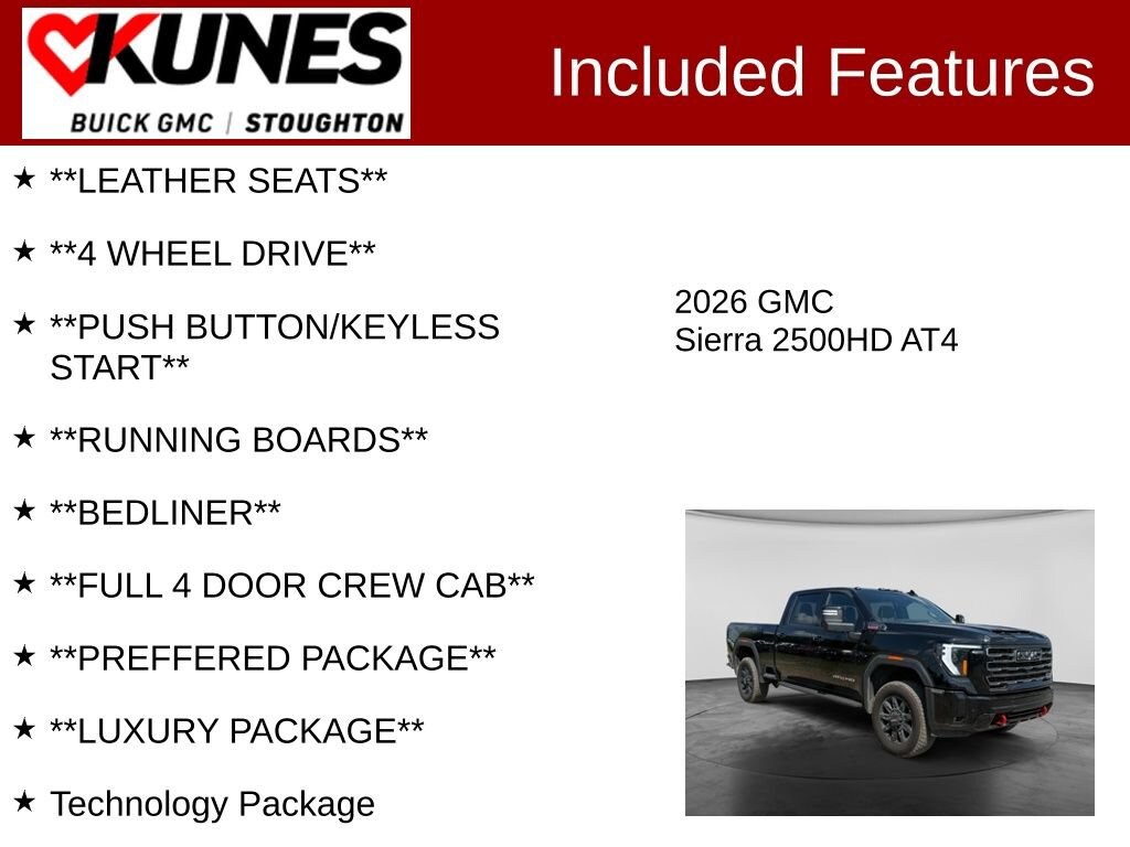 Used 2026 GMC Sierra 2500 HD AT4 Truck