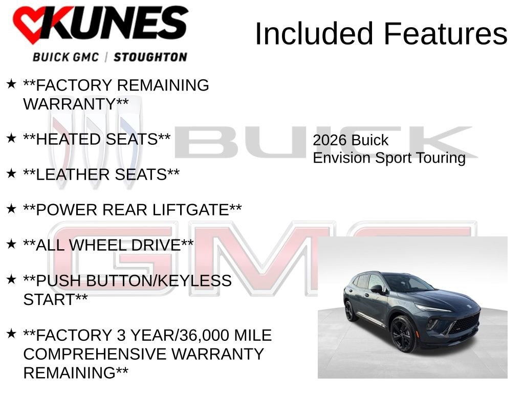 New 2026 Buick Envision Sport Touring SUV