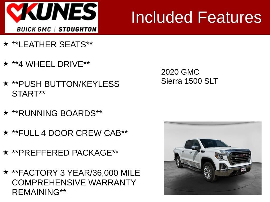 Used 2020 GMC Sierra 1500 SLT Truck