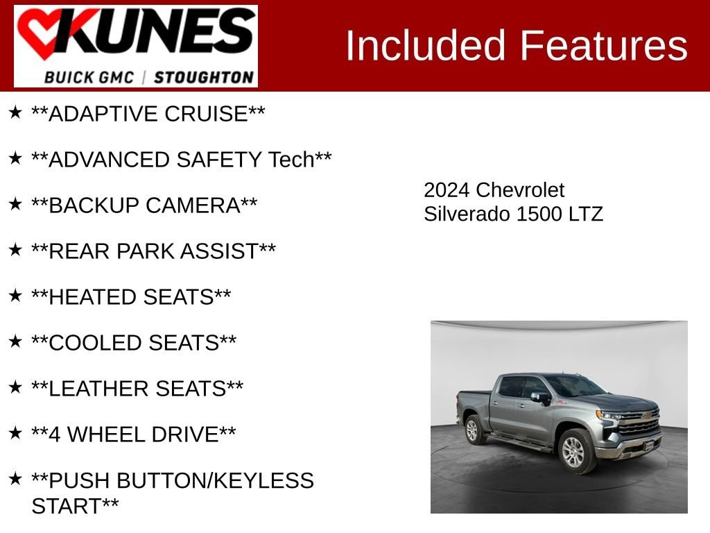 Used 2024 Chevrolet Silverado 1500 LTZ Truck