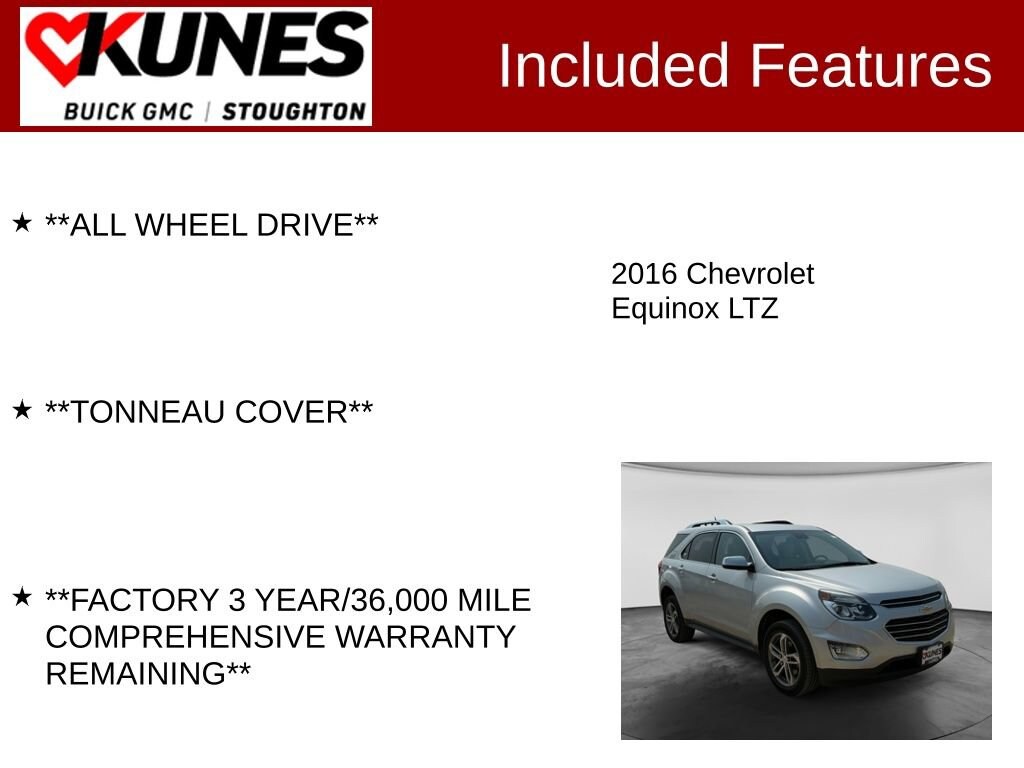 Used 2016 Chevrolet Equinox LTZ SUV
