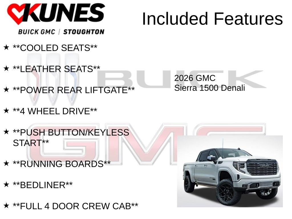 New 2026 GMC Sierra 1500 Denali Truck