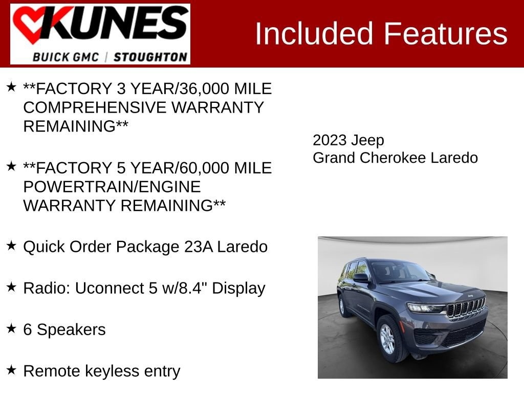 Used 2023 Jeep Grand Cherokee Laredo