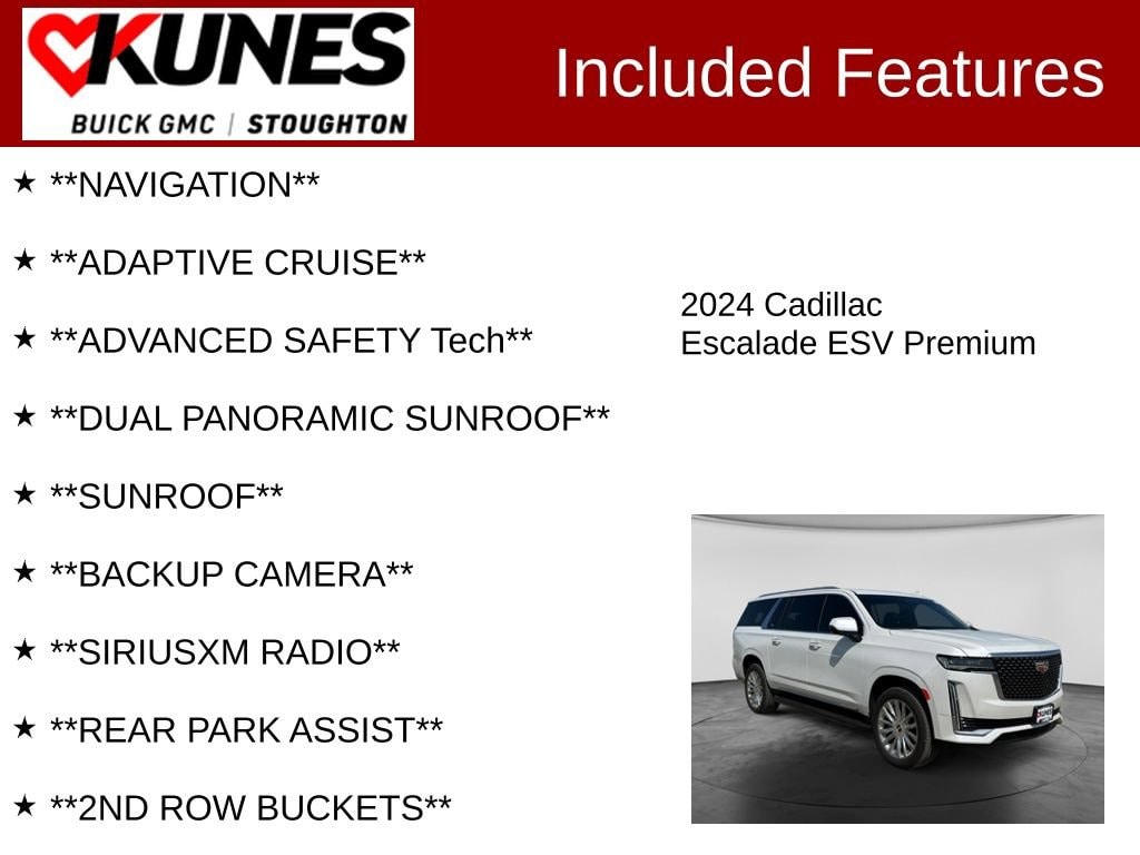 Used 2024 CADILLAC Escalade ESV Premium Luxury SUV