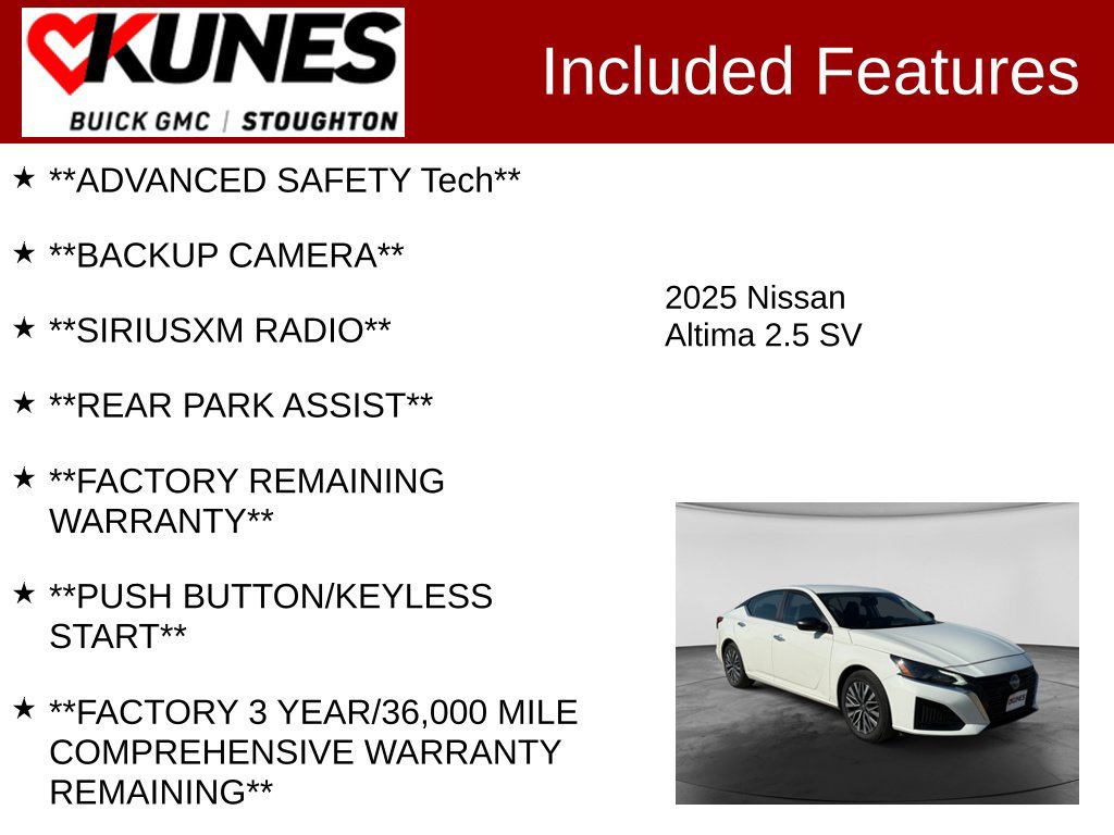 Used 2025 Nissan Altima SV