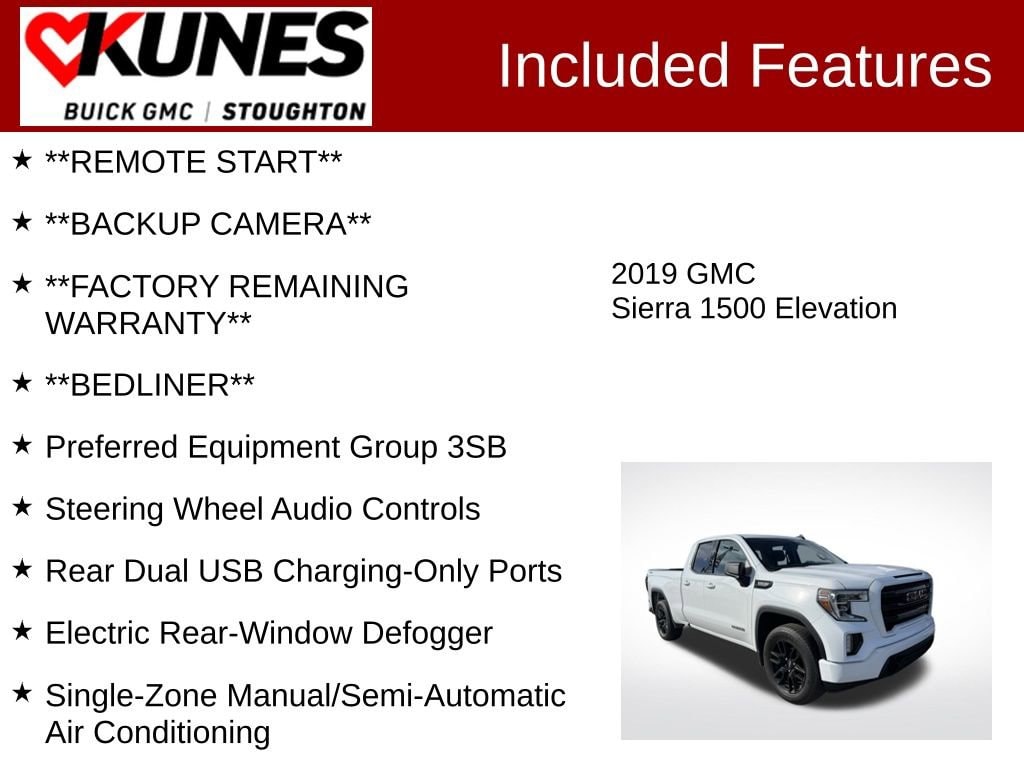 Used 2019 GMC Sierra 1500 Elevation Truck