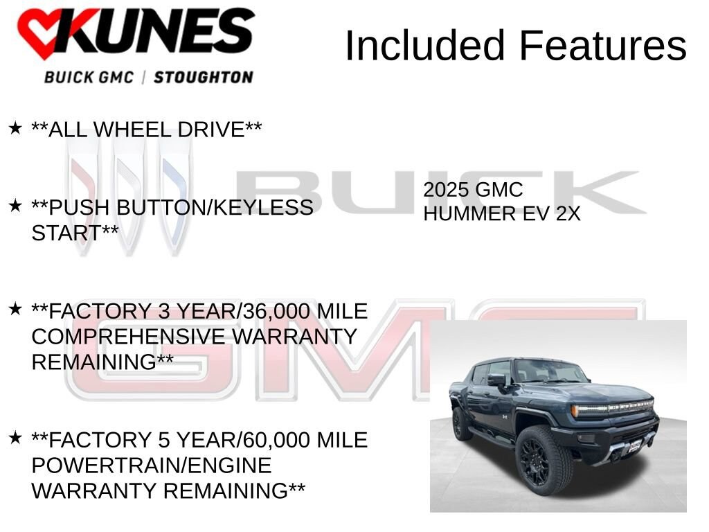 New 2025 GMC HUMMER EV Pickup 2X Truck