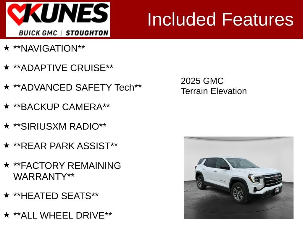 Used 2025 GMC Terrain Elevation SUV