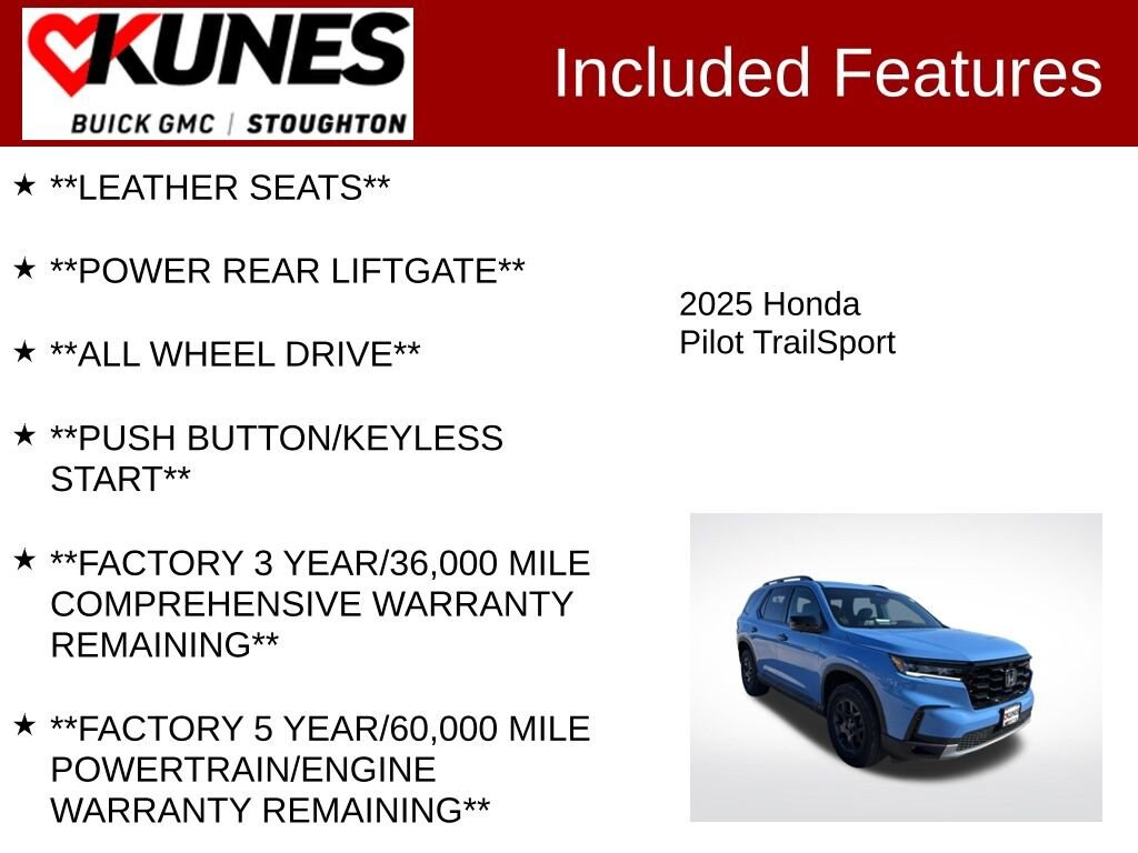 Used 2025 Honda Pilot TrailSport