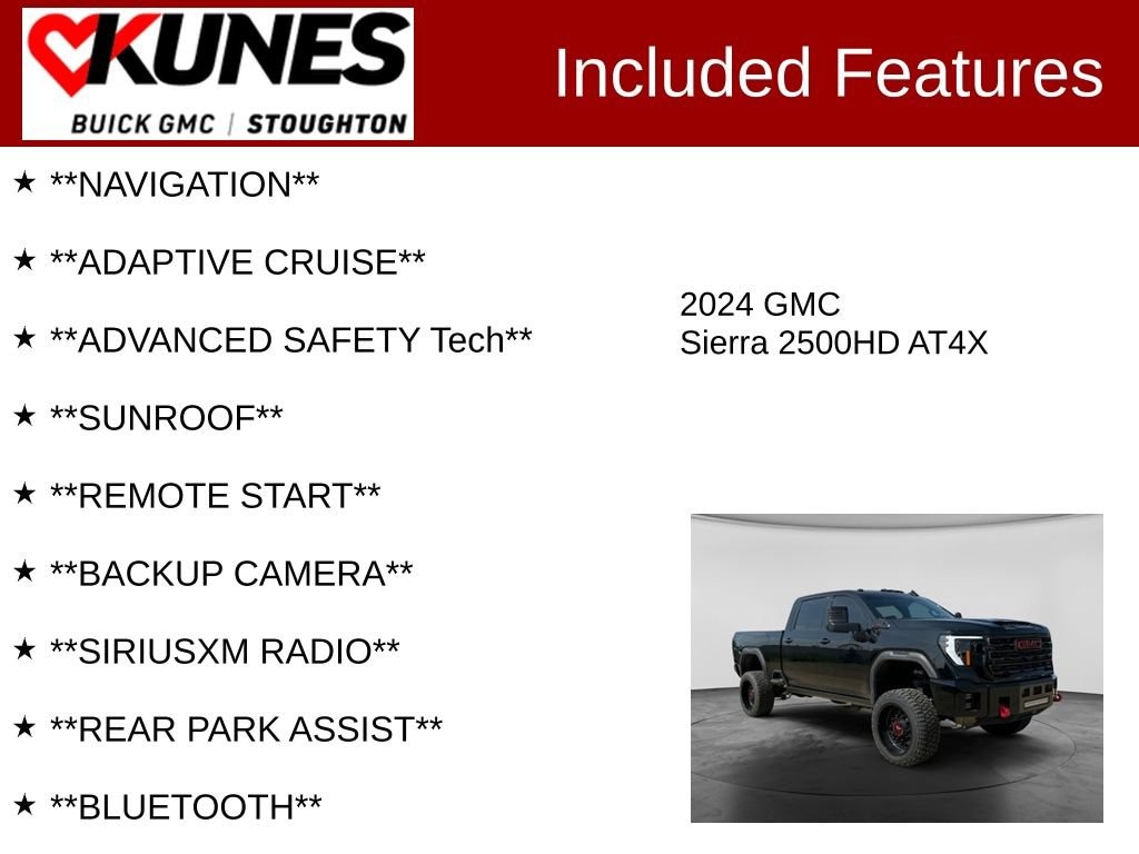 Used 2024 GMC Sierra 2500 HD AT4X Truck