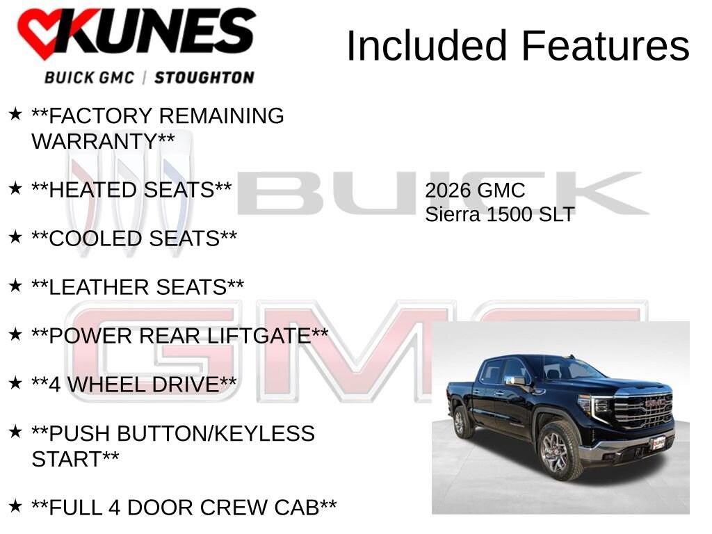 New 2026 GMC Sierra 1500 SLT Truck