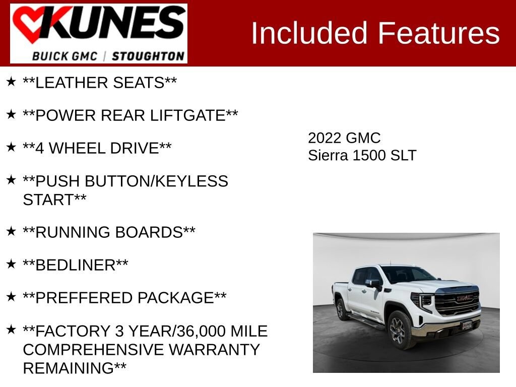 Used 2022 GMC Sierra 1500 SLT Truck