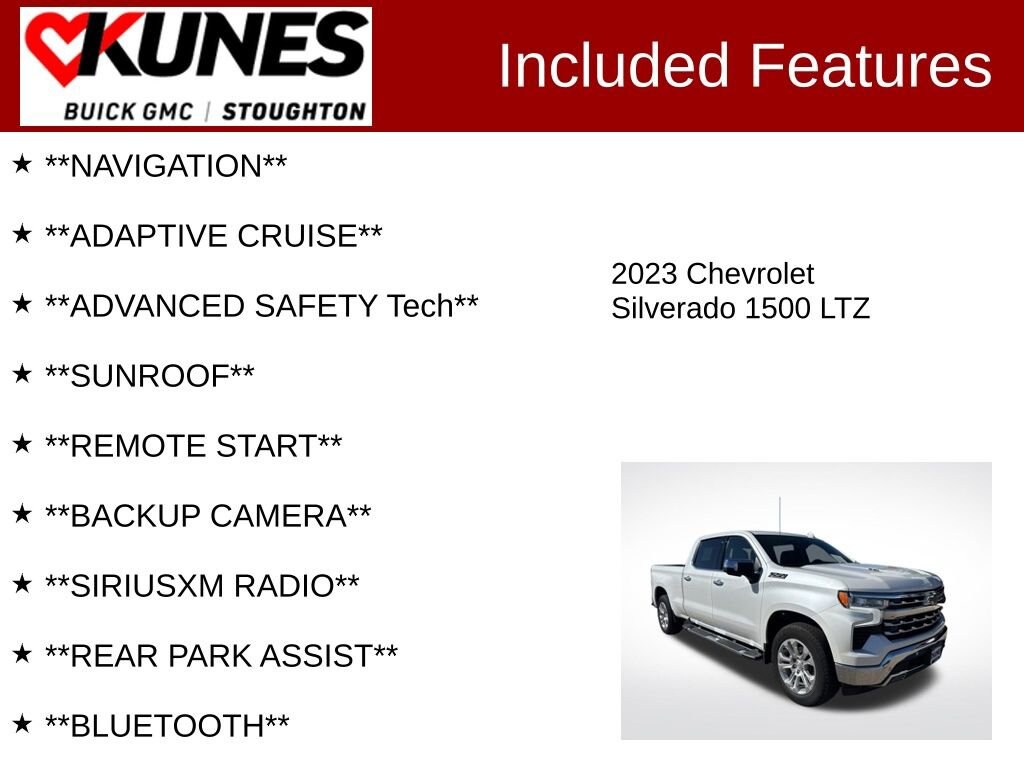 Used 2023 Chevrolet Silverado 1500 LTZ Truck