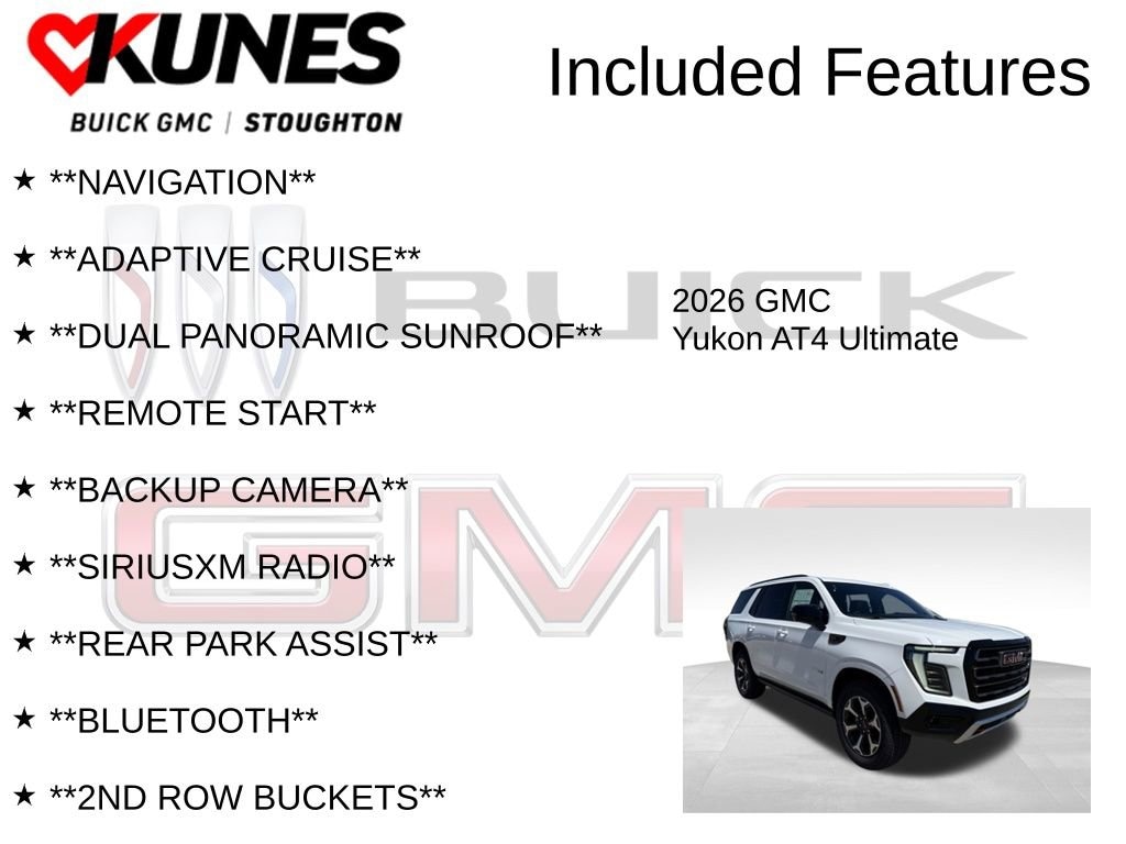 New 2026 GMC Yukon AT4 Ultimate SUV