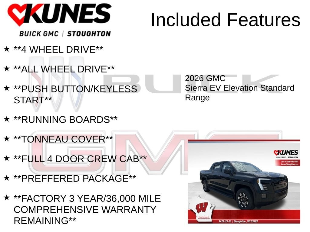 Used 2026 GMC Sierra EV Elevation Standard Range Truck