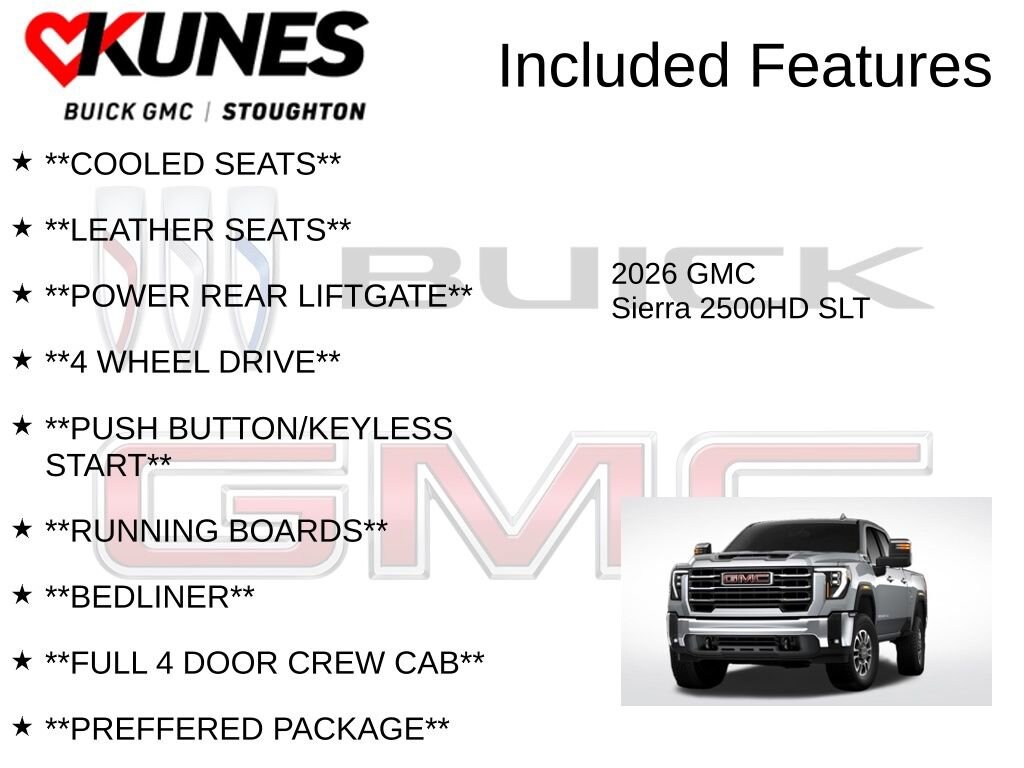 New 2026 GMC Sierra 2500 HD SLT Truck