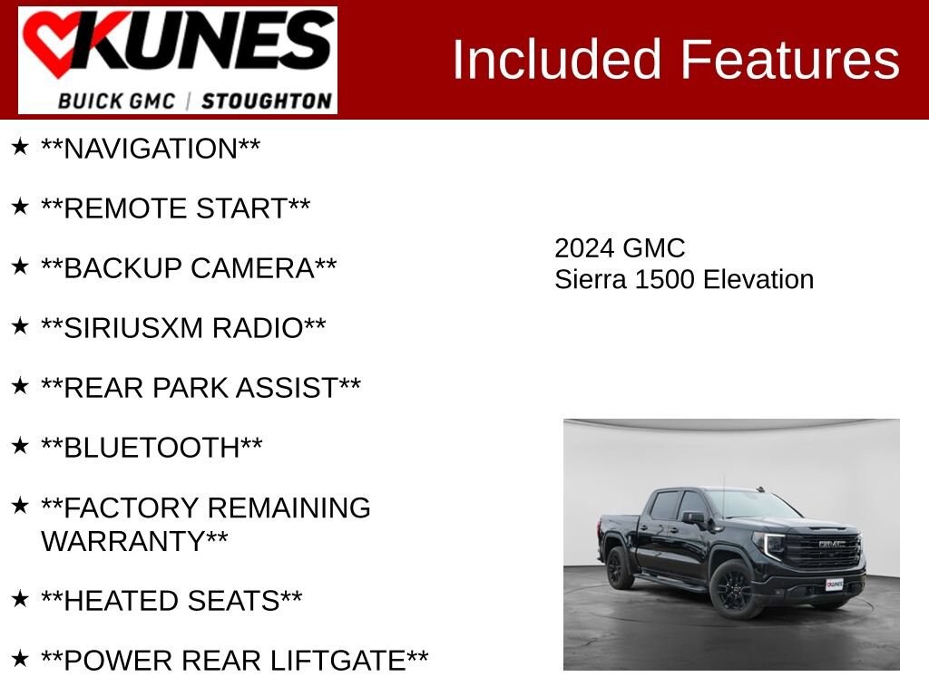 Used 2024 GMC Sierra 1500 Elevation Truck