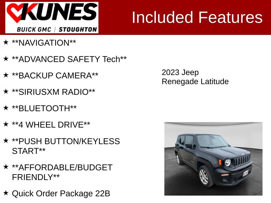 Used 2023 Jeep Renegade Latitude