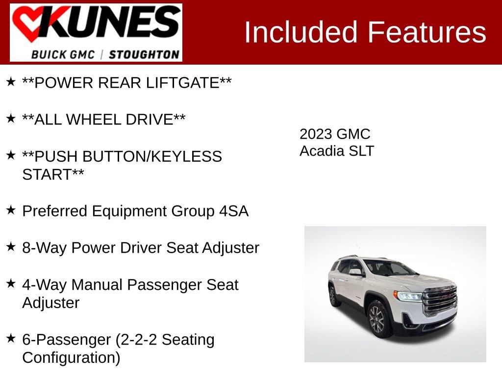 Used 2023 GMC Acadia SLT SUV