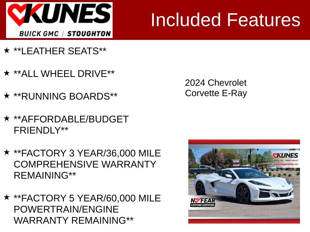 Used 2024 Chevrolet Corvette E-Ray 3LZ Performance