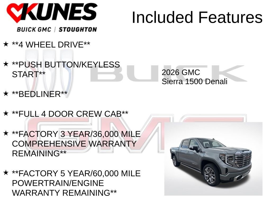 New 2026 GMC Sierra 1500 Denali Truck