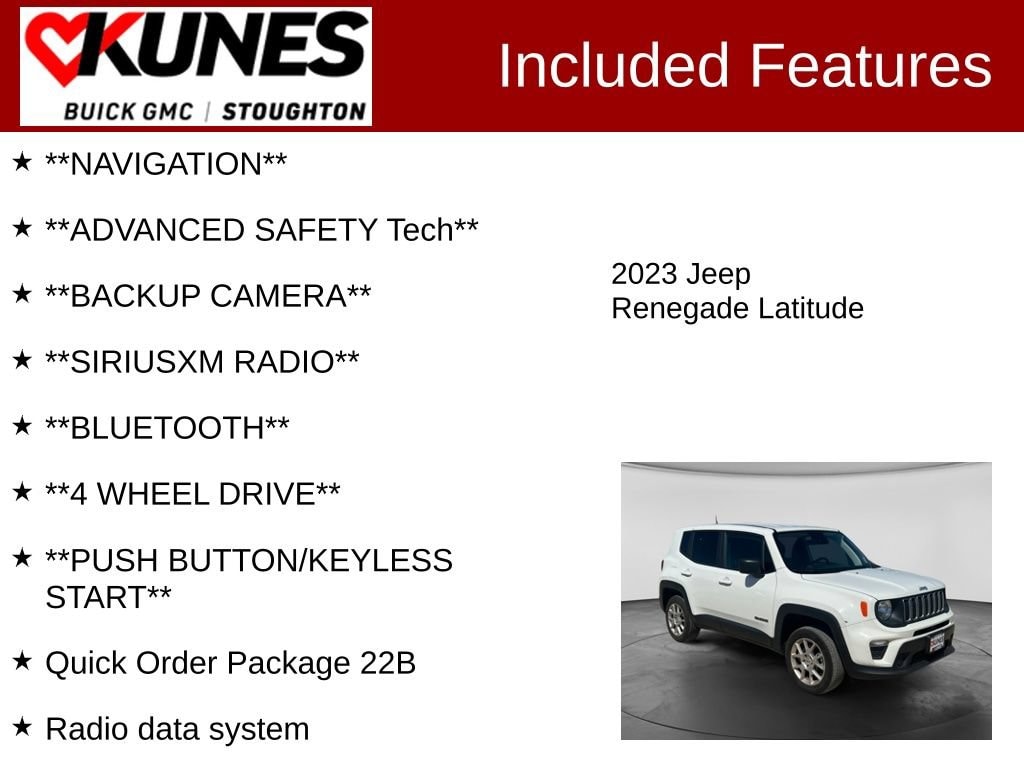 Used 2023 Jeep Renegade Latitude