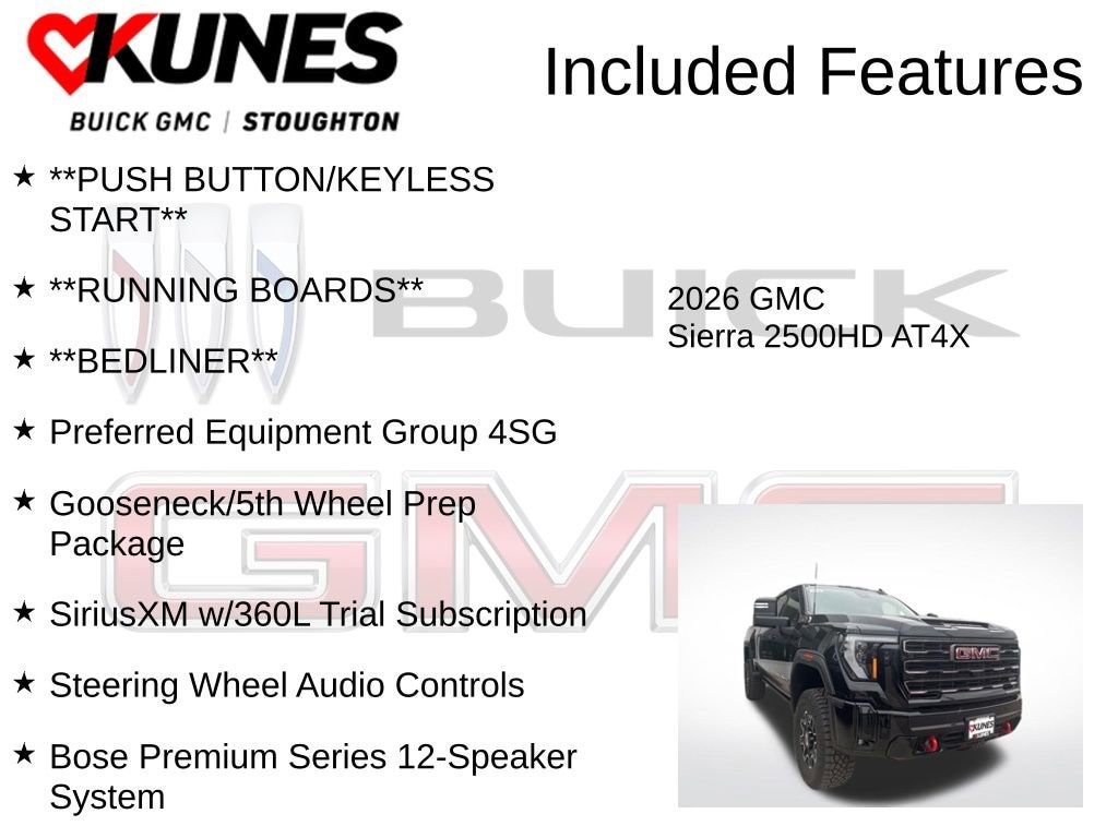 New 2026 GMC Sierra 2500 HD AT4X Truck