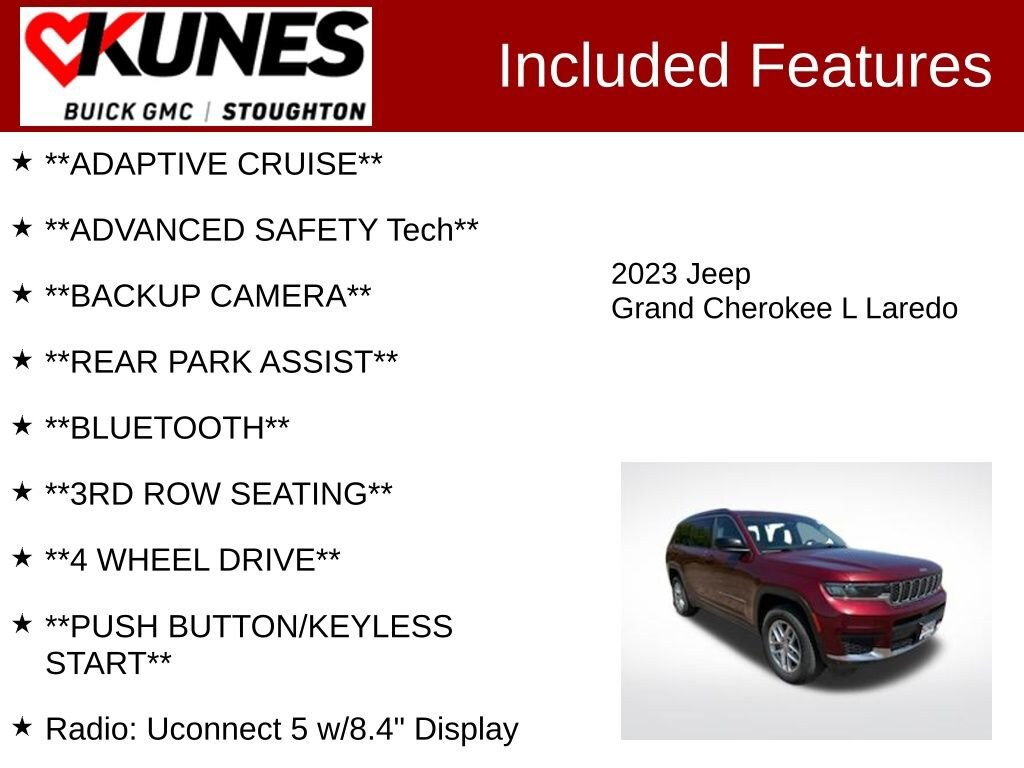 Used 2023 Jeep Grand Cherokee L Laredo