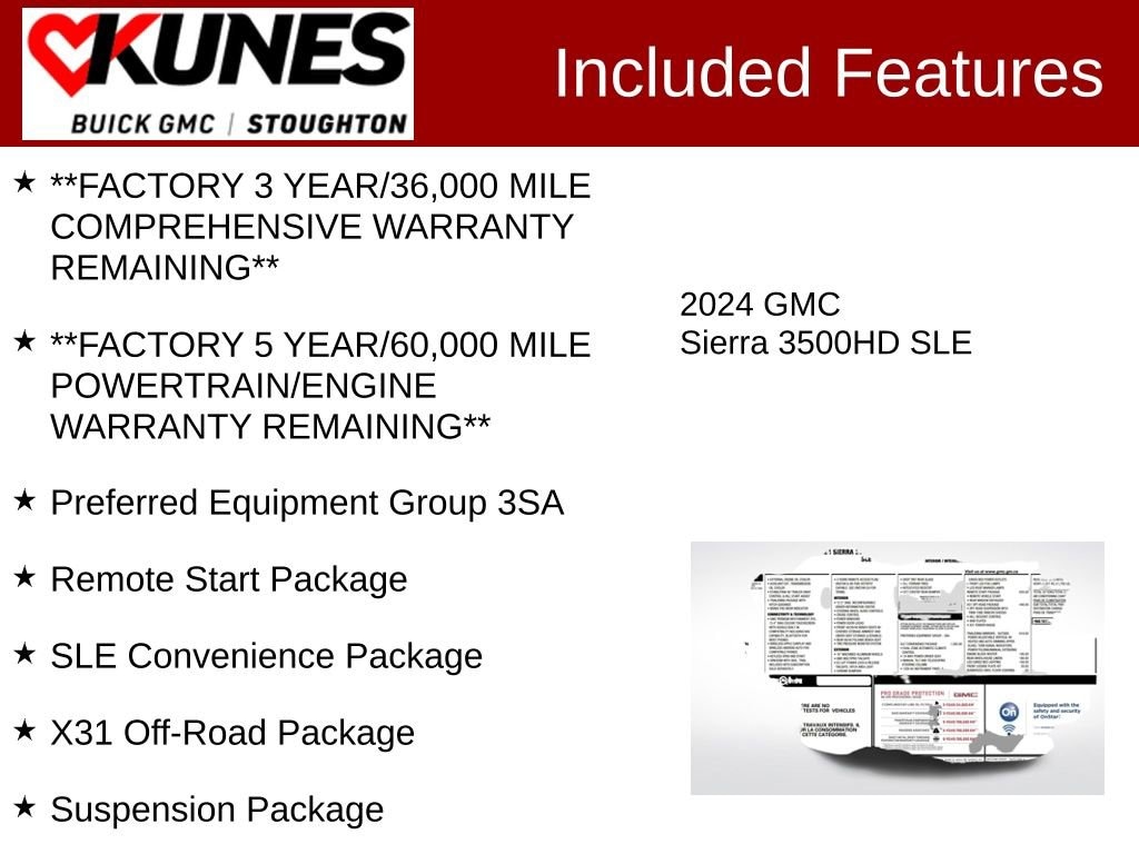 Used 2024 GMC Sierra 3500 HD SLE Truck