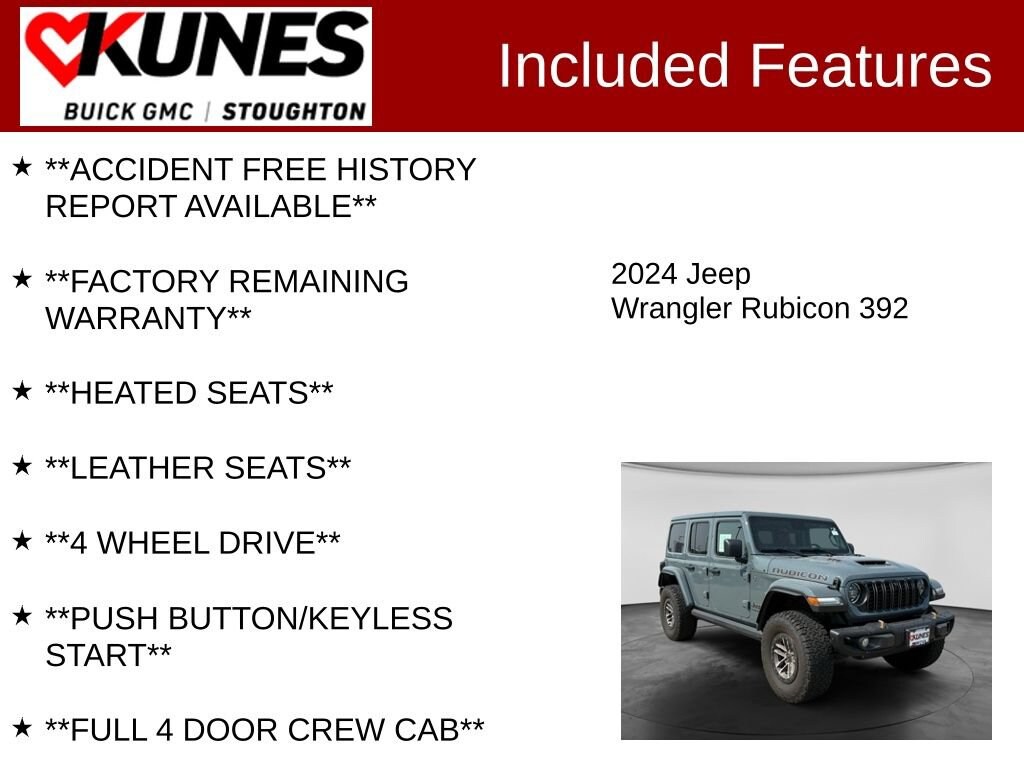 Used 2024 Jeep Wrangler Rubicon 392