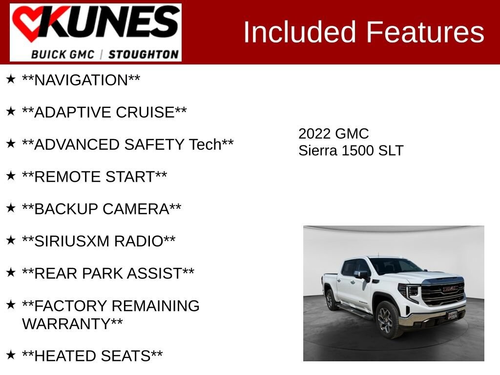 Used 2022 GMC Sierra 1500 SLT Truck