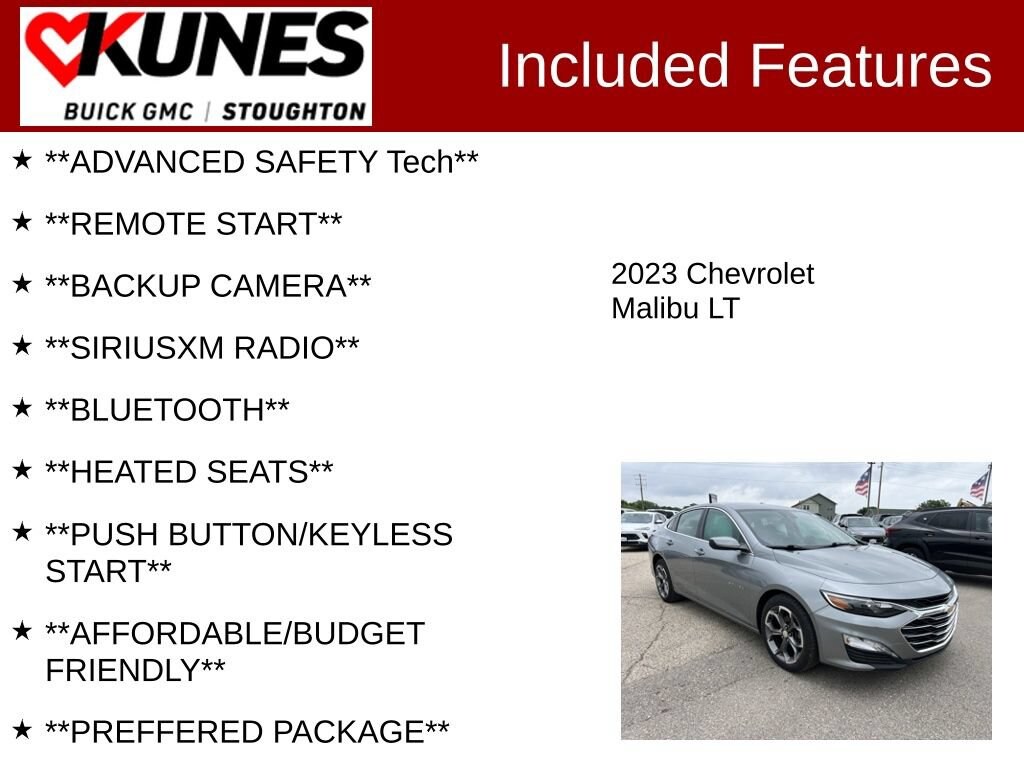 Used 2023 Chevrolet Malibu LT Car