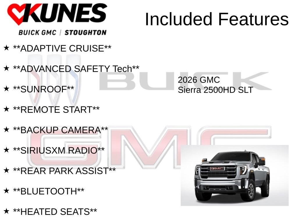 New 2026 GMC Sierra 2500 HD SLT Truck