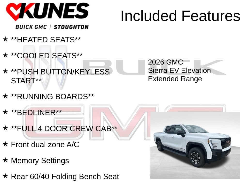 Used 2026 GMC Sierra EV Elevation Extended Range Truck