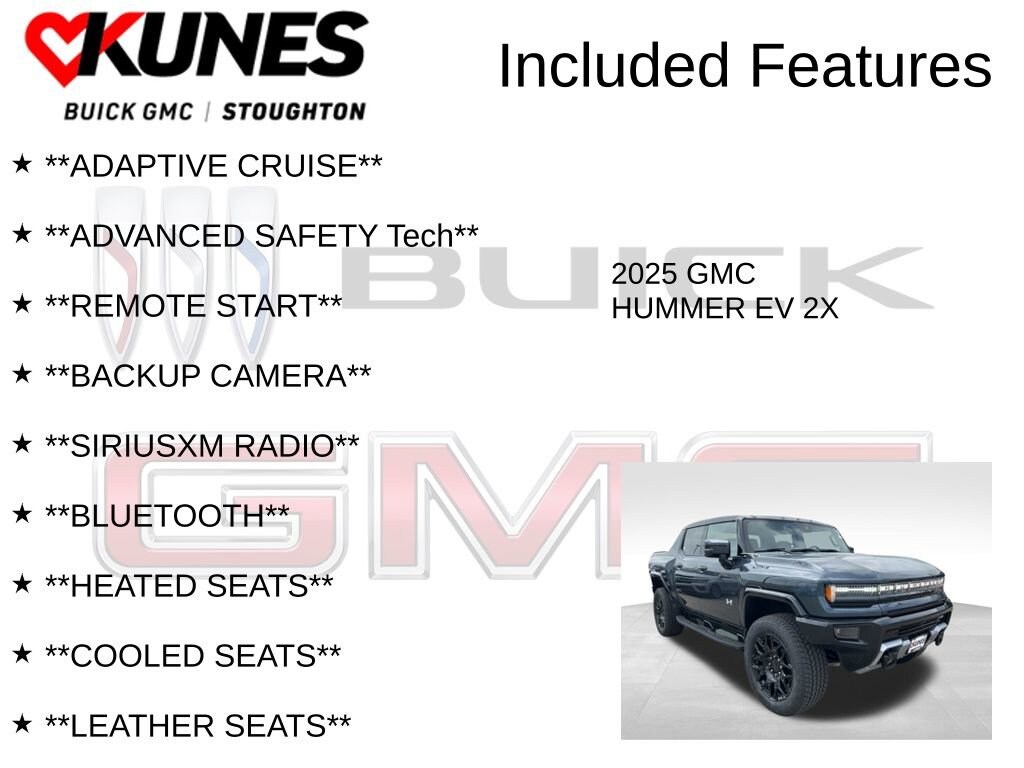 New 2025 GMC HUMMER EV Pickup 2X Truck