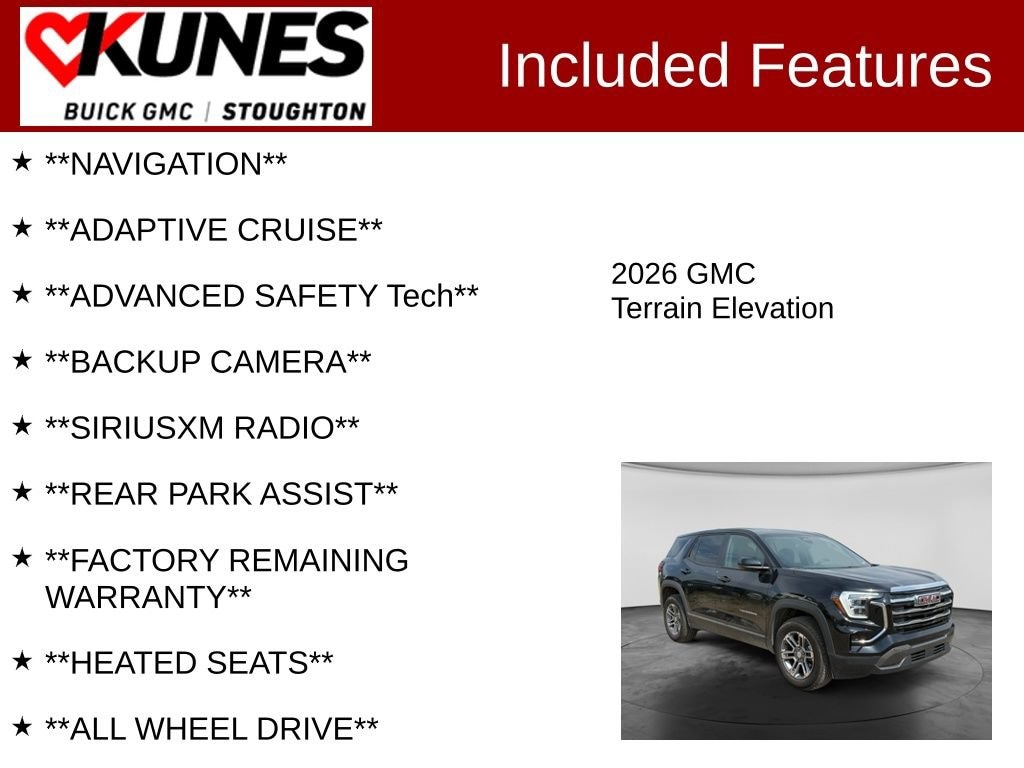 Used 2026 GMC Terrain Elevation SUV