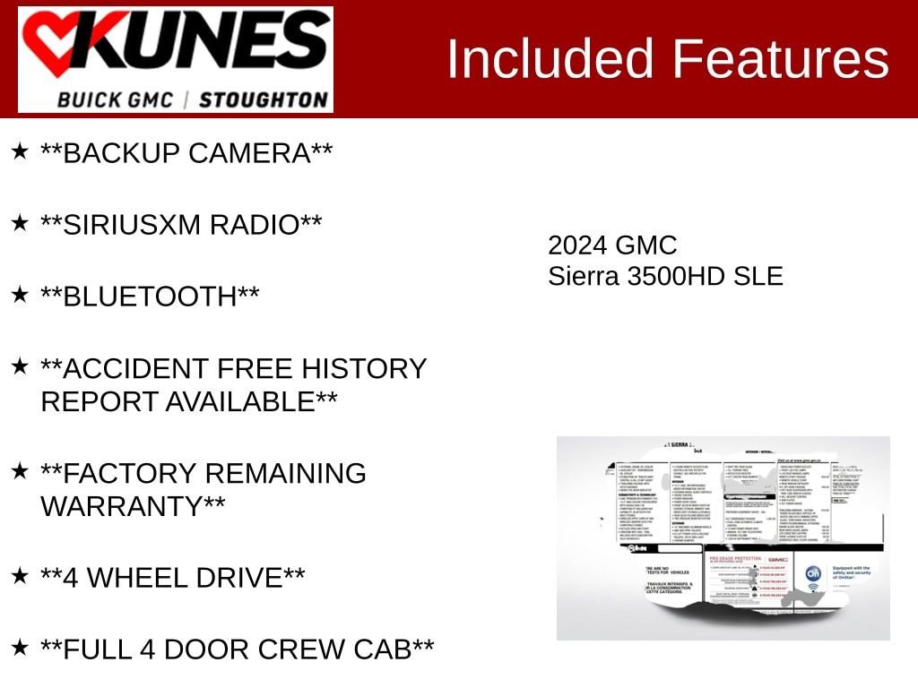Used 2024 GMC Sierra 3500 HD SLE Truck