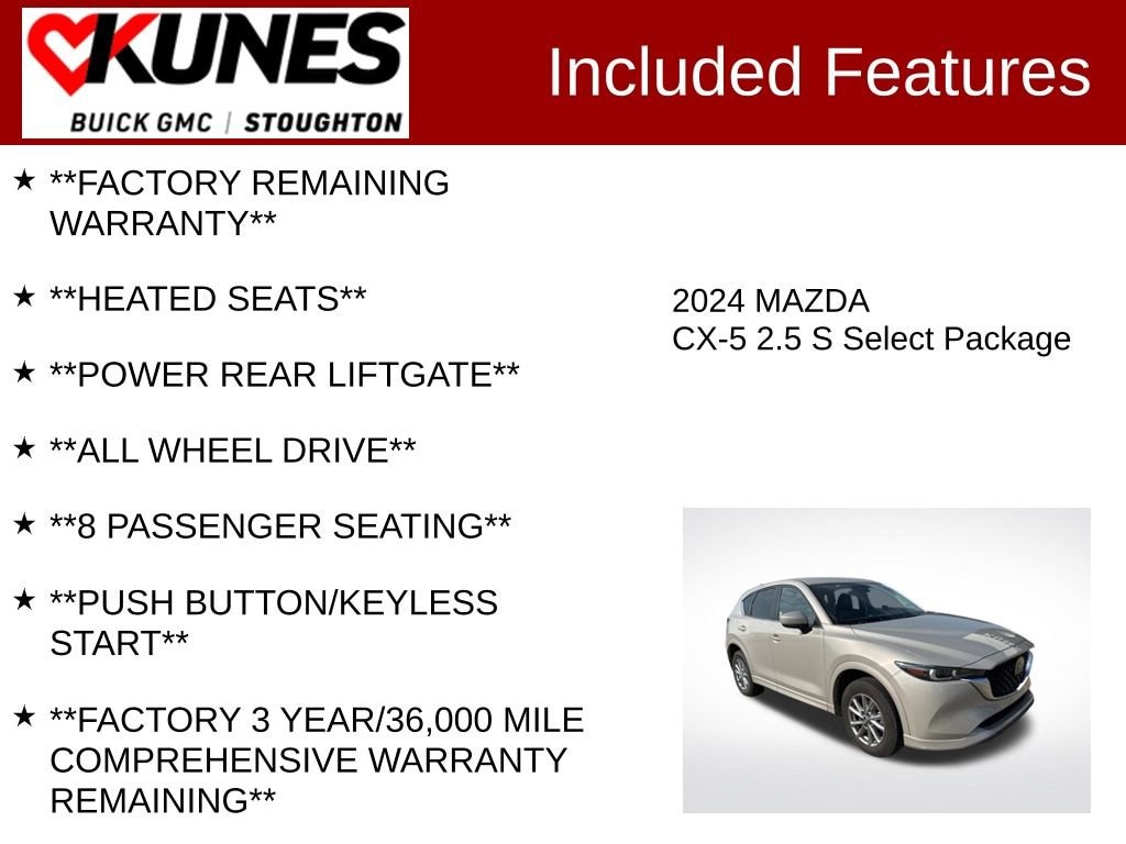 Used 2024 Mazda CX-5 2.5 S Select Package