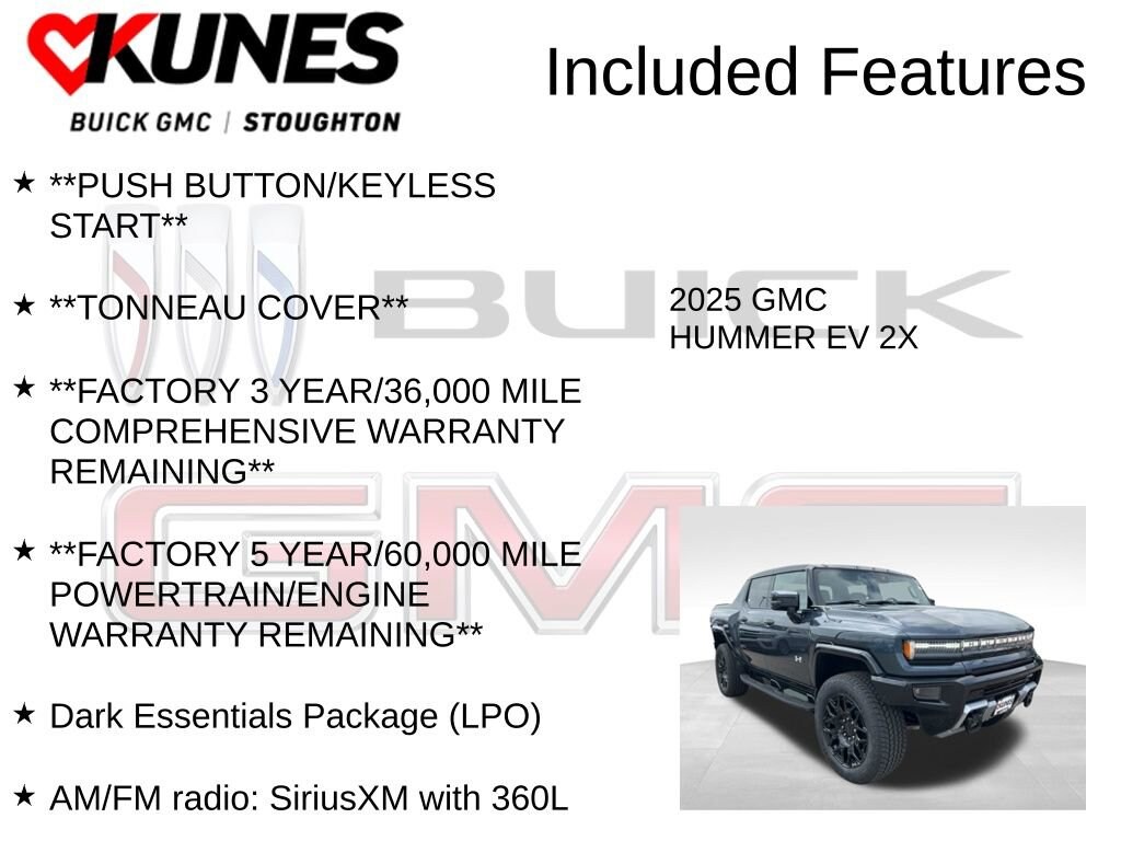 New 2025 GMC HUMMER EV Pickup 2X Truck