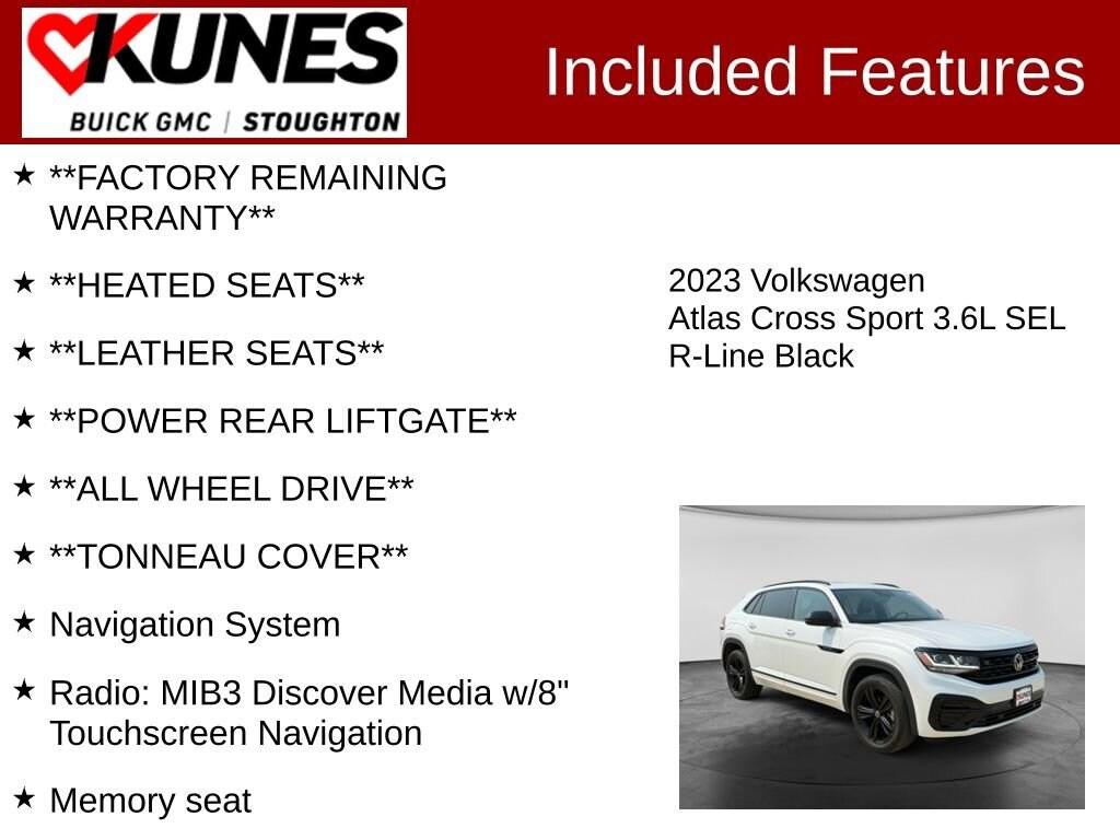 Used 2023 Volkswagen Atlas Cross Sport 3.6L V6 SEL
