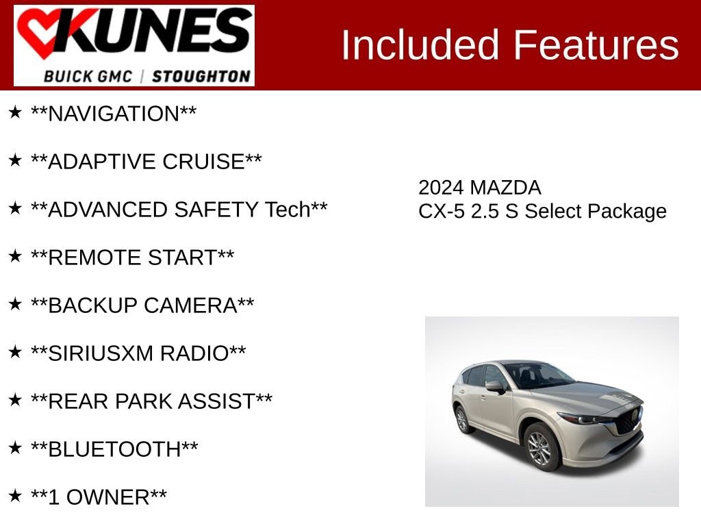 Used 2024 Mazda CX-5 2.5 S Select Package